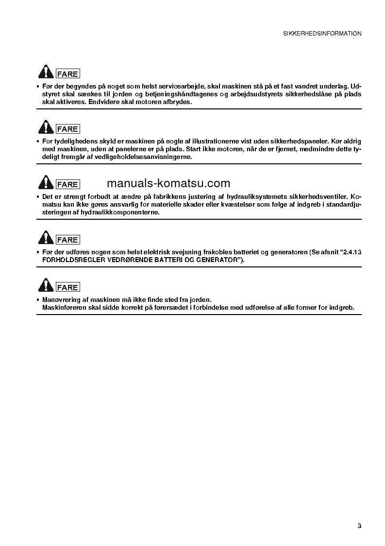 Protected: PC09-1(ITA) S/N 13959-UP Operation manual (Danish)