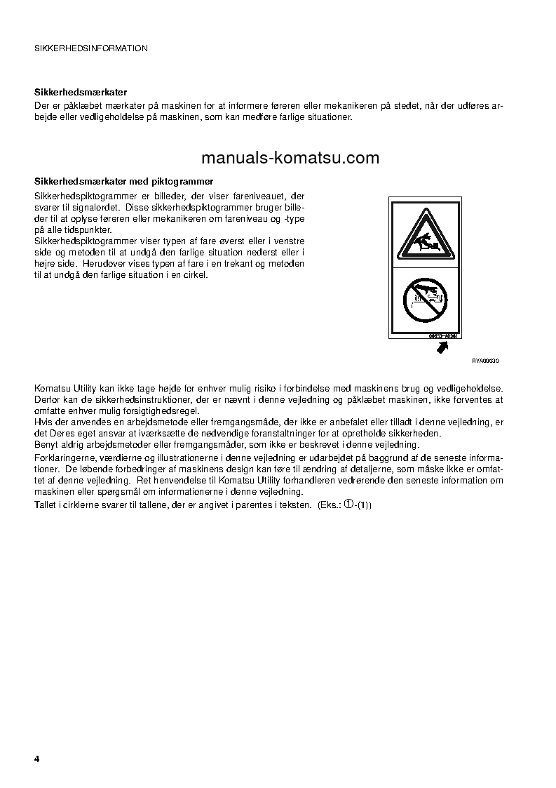 Protected: PC09-1(ITA) S/N 13959-UP Operation manual (Danish)
