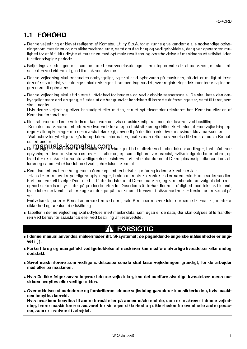 Protected: PC80MR-3(ITA) S/N F00270-UP Operation manual (Danish)