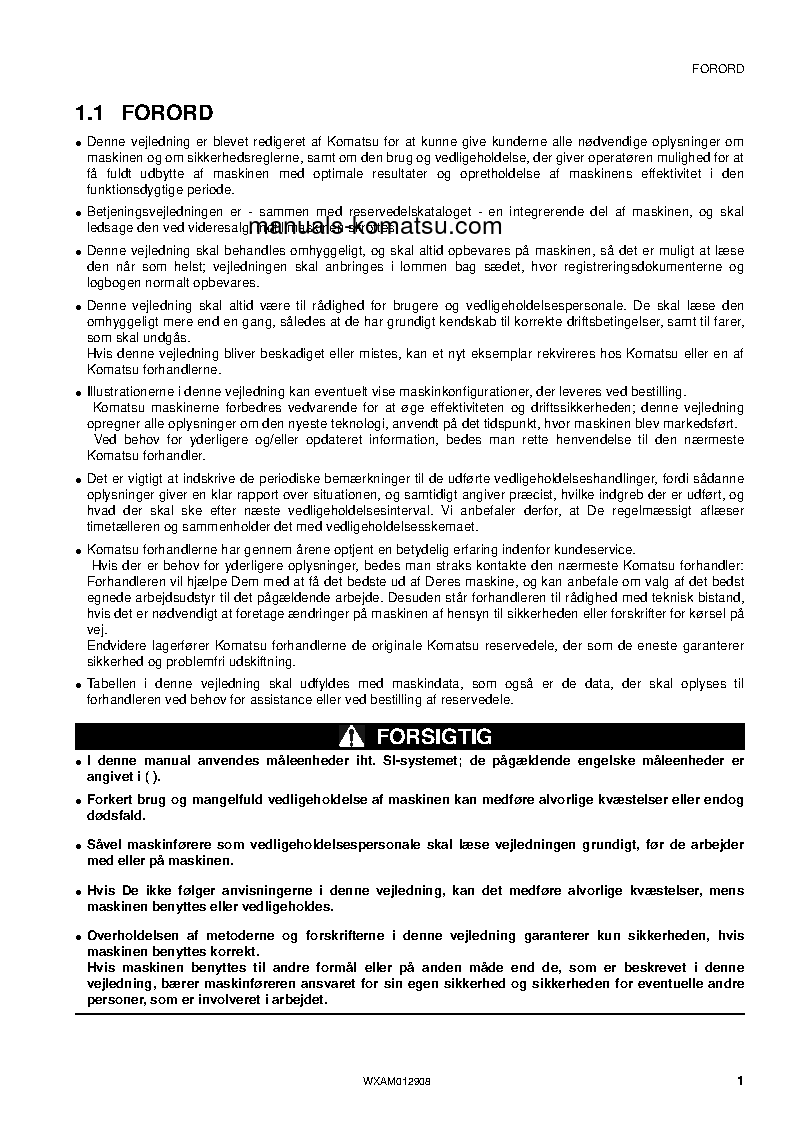 Protected: PC80MR-3(ITA) S/N F00887-UP Operation manual (Danish)