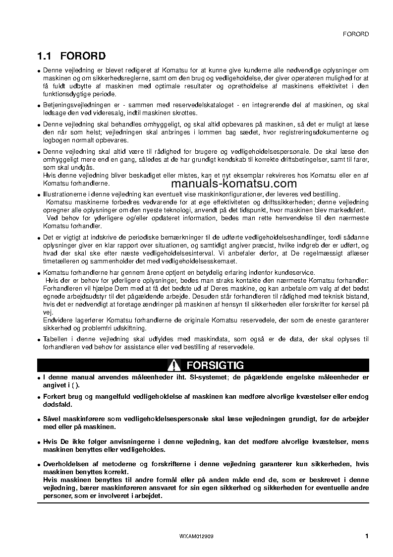 Protected: PC80MR-3(ITA) S/N F00952-UP Operation manual (Danish)