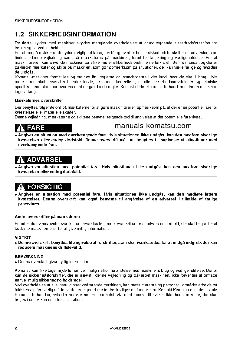 Protected: PC80MR-3(ITA) S/N F00952-UP Operation manual (Danish)