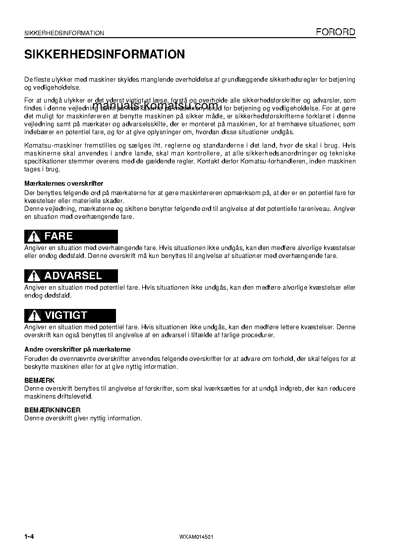 Protected: PC22MR-3(ITA) S/N F30145-UP Operation manual (Danish)