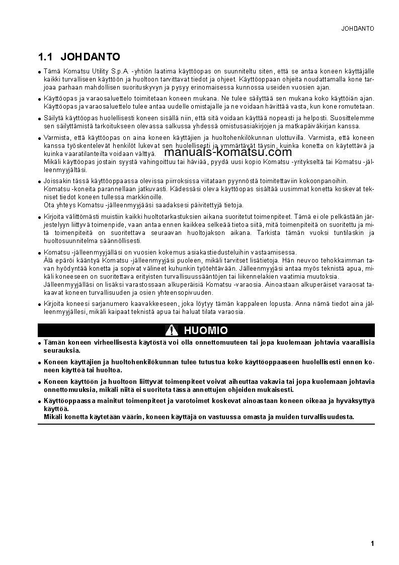 Protected: SK1020-5(ITA) S/N 37CF00126-37CF00137 Operation manual (Finnish)