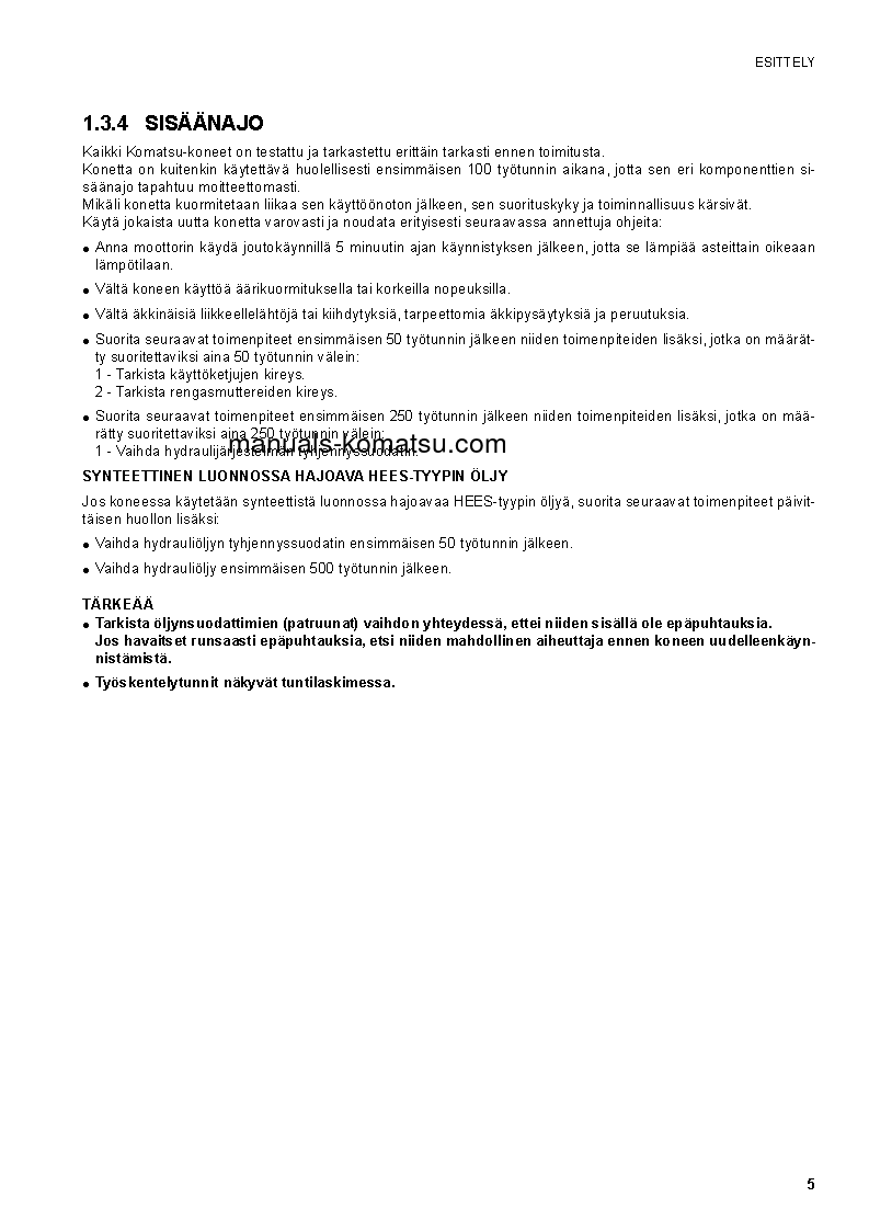 Protected: SK1020-5(ITA)-TURBO S/N 37CTF00147-37CTF00363 Operation manual (Finnish)