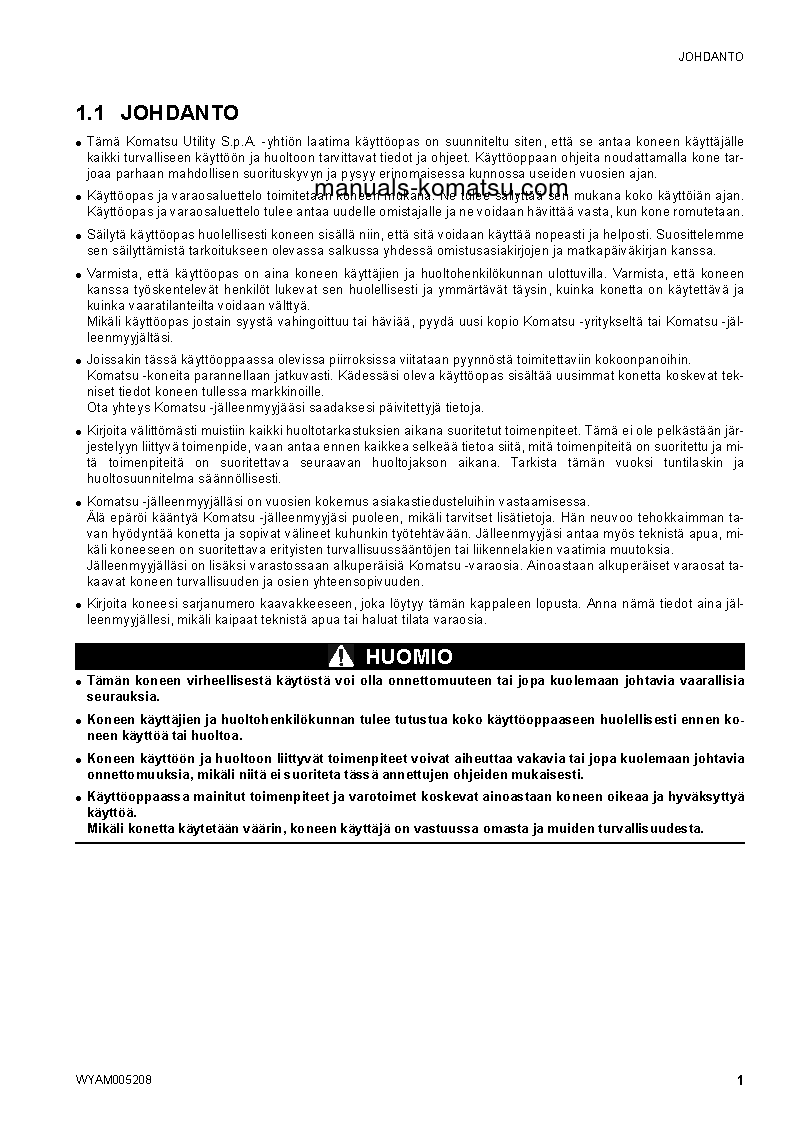 Protected: SK1020-5(ITA)-TURBO S/N 37CTF00655-UP Operation manual (Finnish)