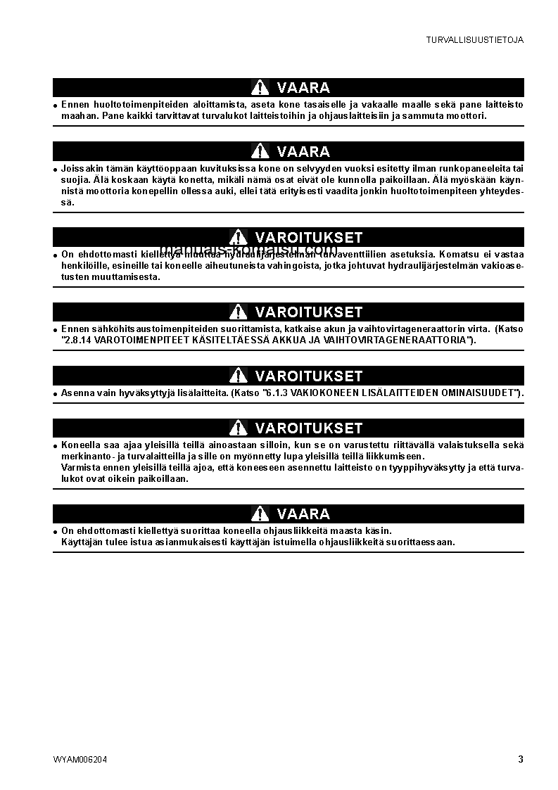 Protected: CK30-1(ITA) S/N F00198-UP Operation manual (Finnish)