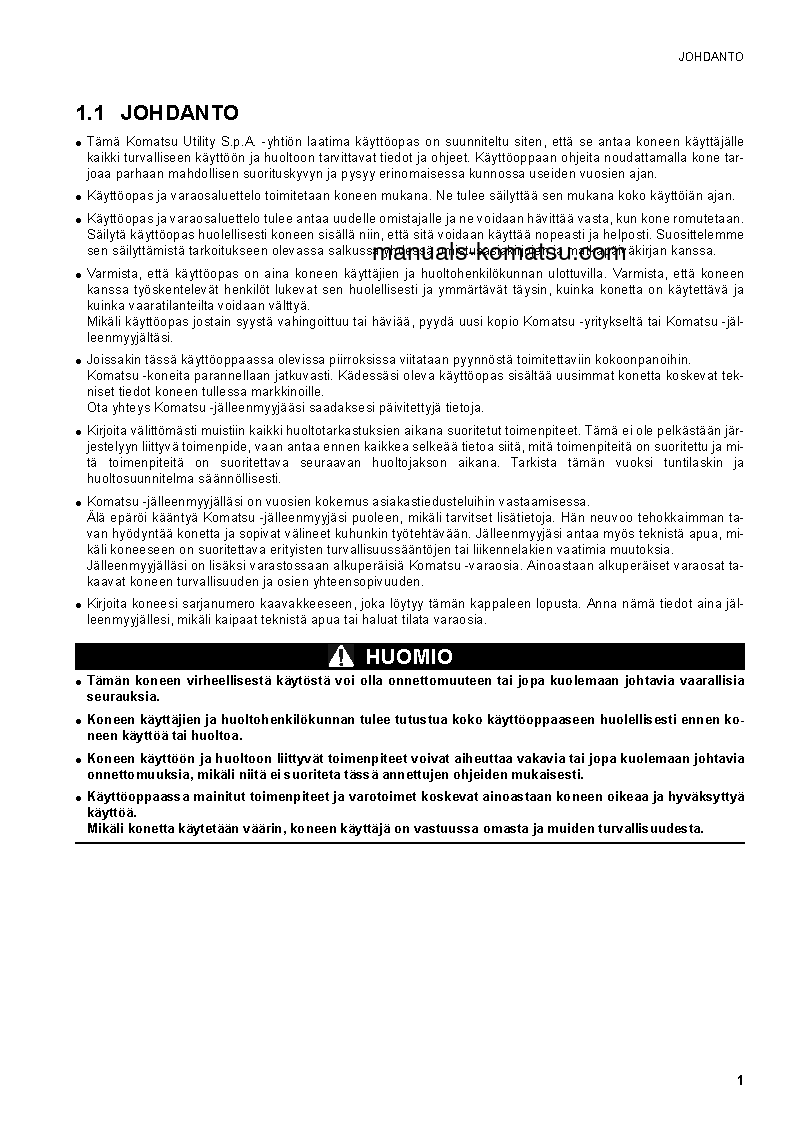 Protected: CK25-1(ITA) S/N F00003-F00070 Operation manual (Finnish)