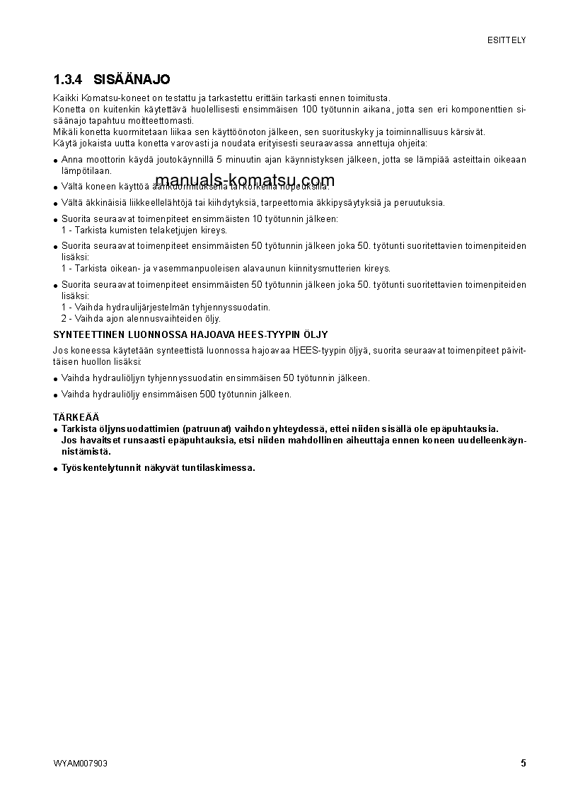 Protected: CK25-1(ITA) S/N F00071-UP Operation manual (Finnish)