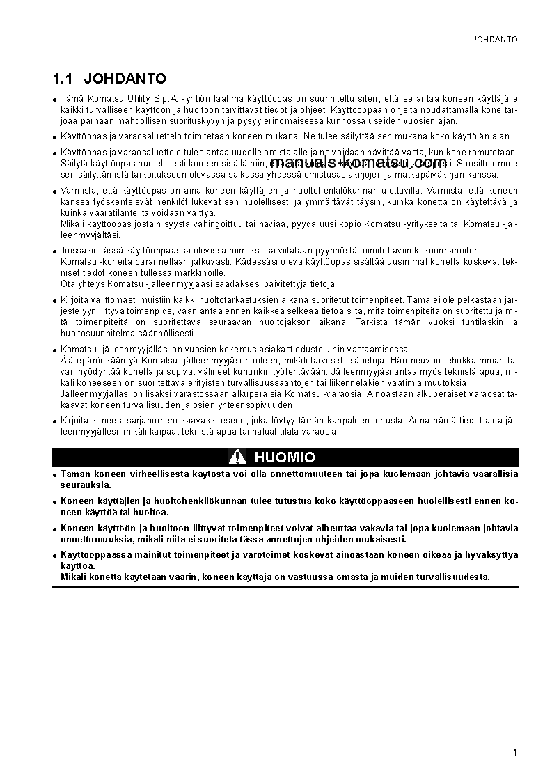 Protected: CK35-1(ITA) S/N F00003-F00054 Operation manual (Finnish)