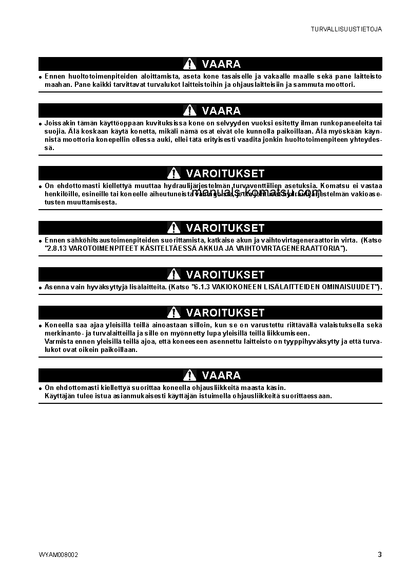 Protected: CK35-1(ITA) S/N F00055-F00072 Operation manual (Finnish)