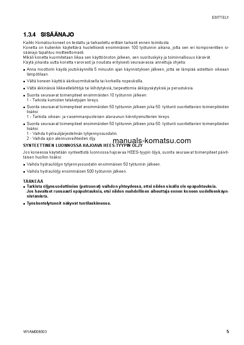 Protected: CK35-1(ITA) S/N F00073-UP Operation manual (Finnish)