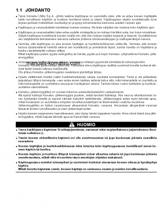 SK714-5(ITA)-/ S/N F04859-UP Operation manual (Finnish)