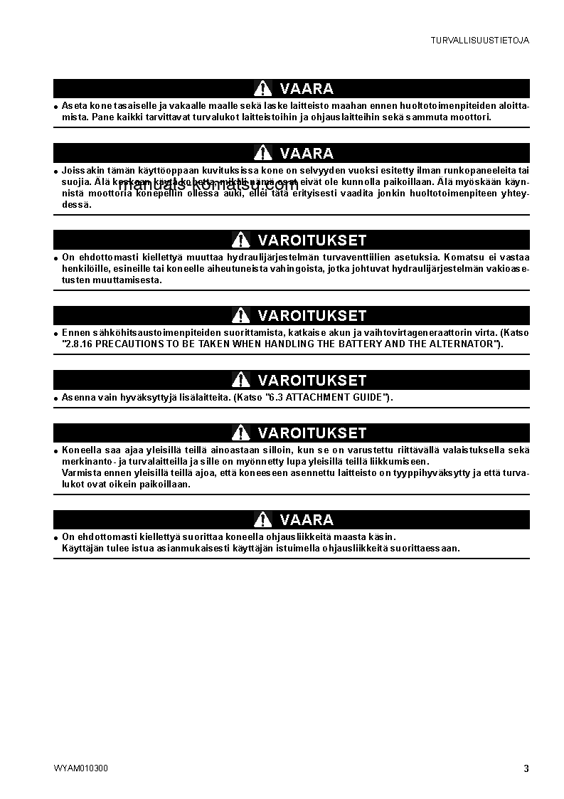 Protected: SK714-5(ITA)-/ S/N F04859-UP Operation manual (Finnish)