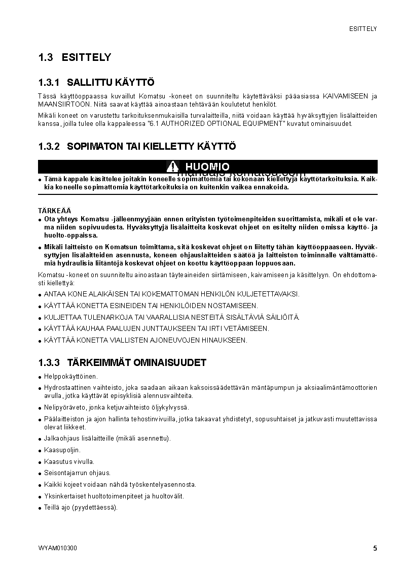 Protected: SK714-5(ITA)-/ S/N F04859-UP Operation manual (Finnish)