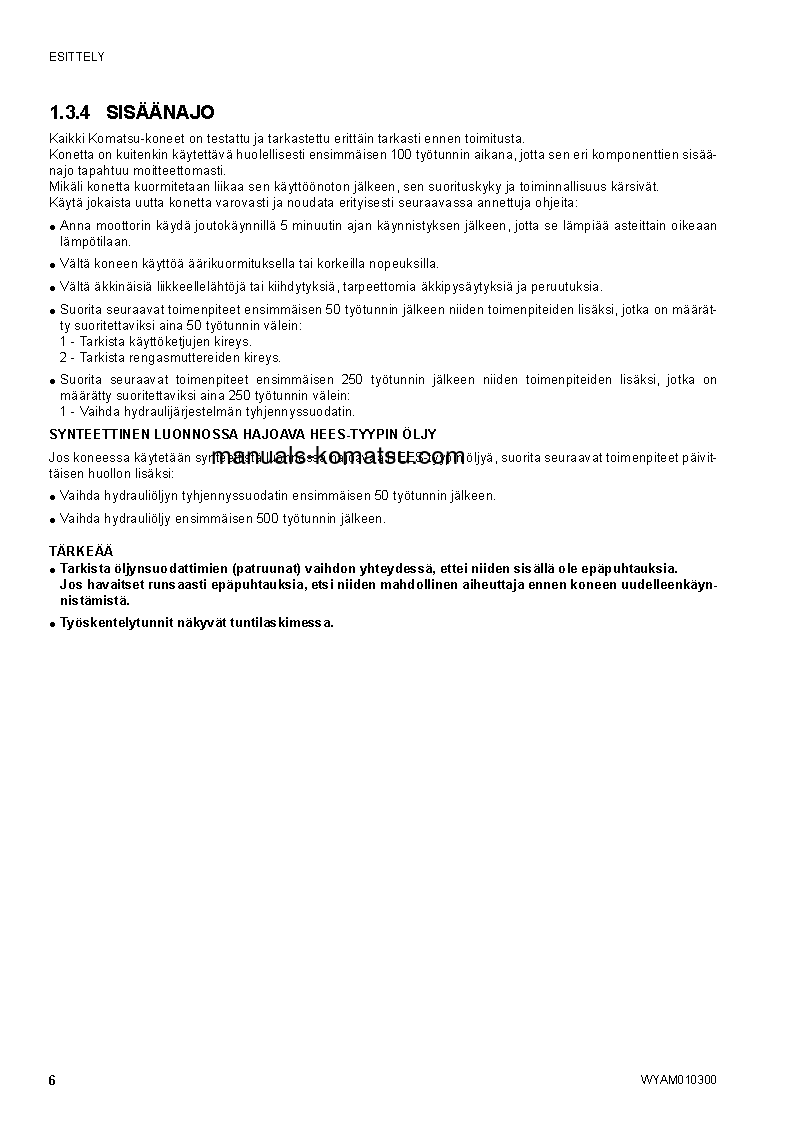 Protected: SK714-5(ITA)-/ S/N F04859-UP Operation manual (Finnish)