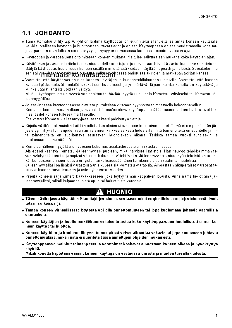 Protected: CK20-1(ITA) S/N F00277-UP Operation manual (Finnish)