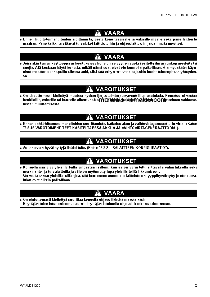 Protected: CK30-1(ITA) S/N F00211-UP Operation manual (Finnish)