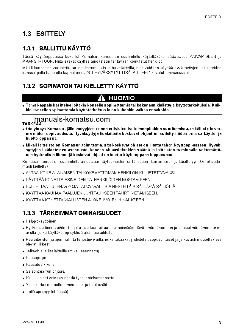 Protected: CK30-1(ITA) S/N F00211-UP Operation manual (Finnish)