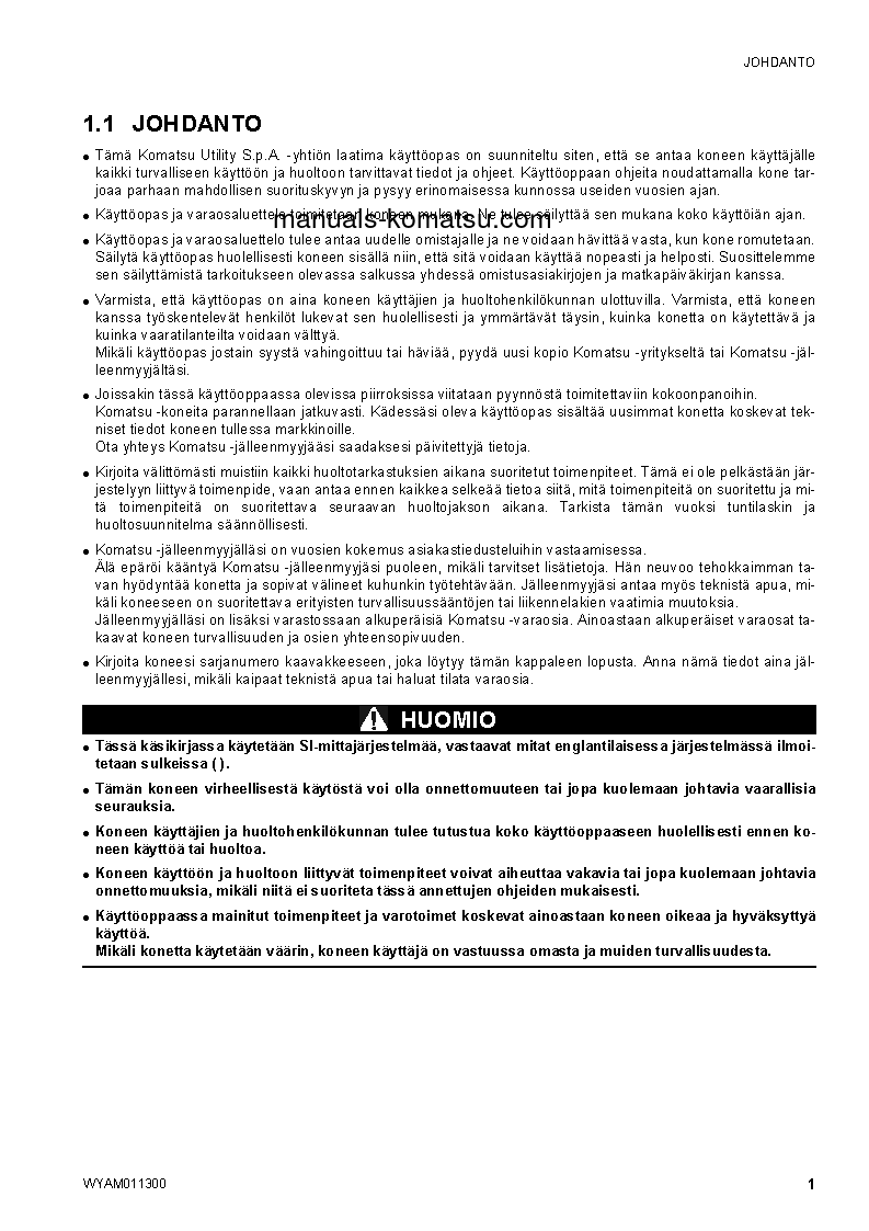 Protected: CK35-1(ITA) S/N F00106-UP Operation manual (Finnish)