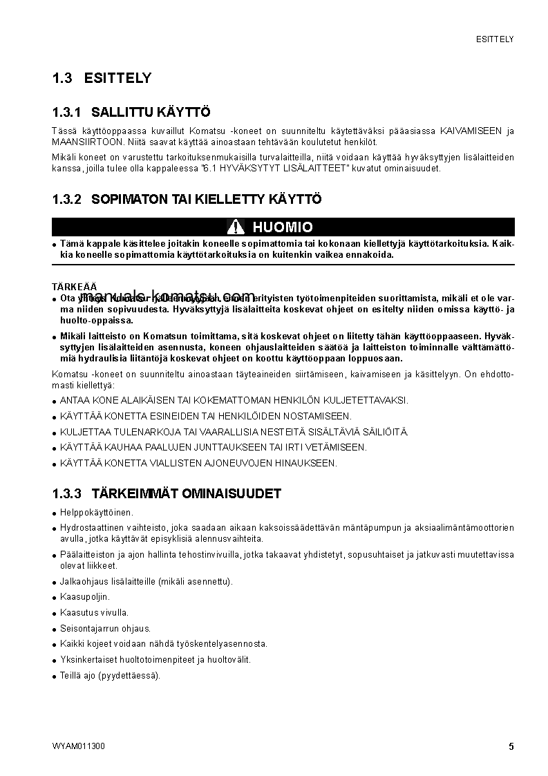 Protected: CK35-1(ITA) S/N F00106-UP Operation manual (Finnish)