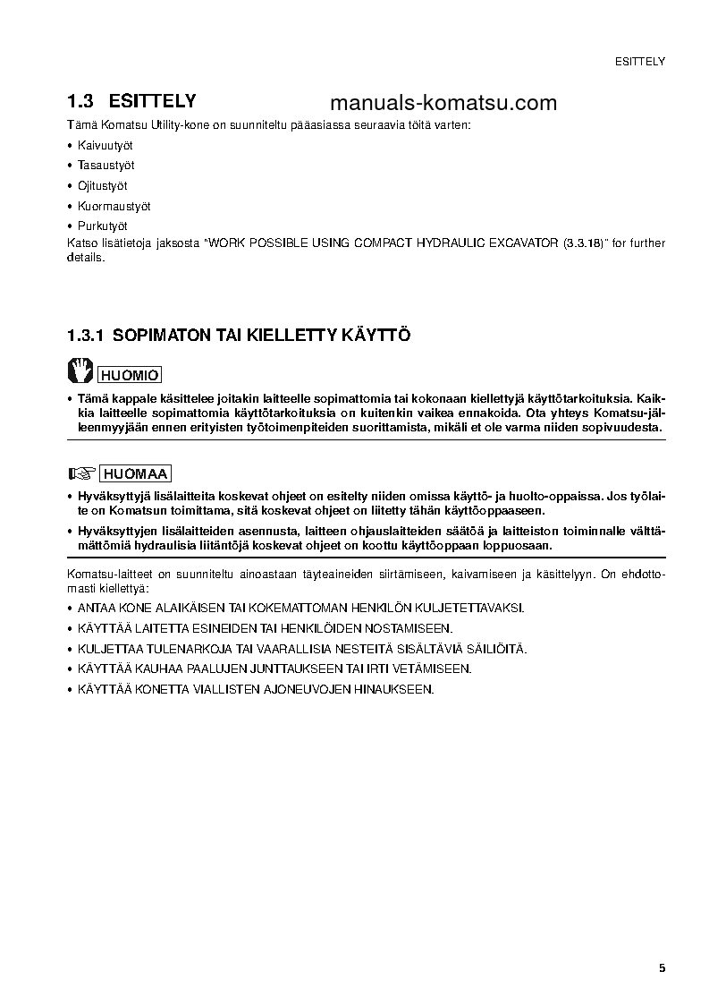 Protected: PC09-1(ITA) S/N 13959-UP Operation manual (Finnish)