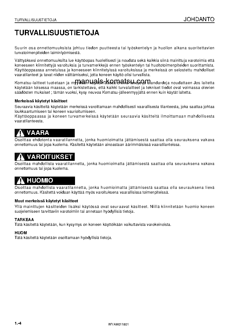 Protected: PC09-1(ITA) S/N 14754-UP Operation manual (Finnish)