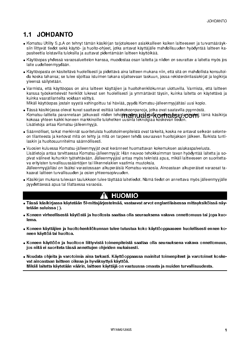 Protected: PC80MR-3(ITA) S/N F00270-UP Operation manual (Finnish)