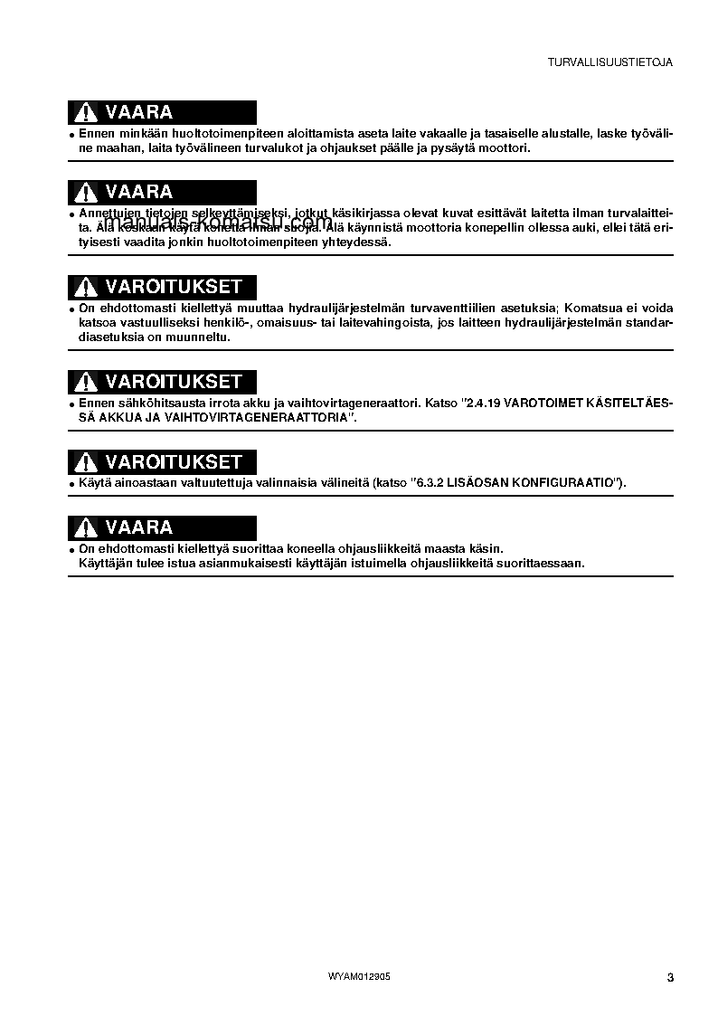 Protected: PC80MR-3(ITA) S/N F00270-UP Operation manual (Finnish)