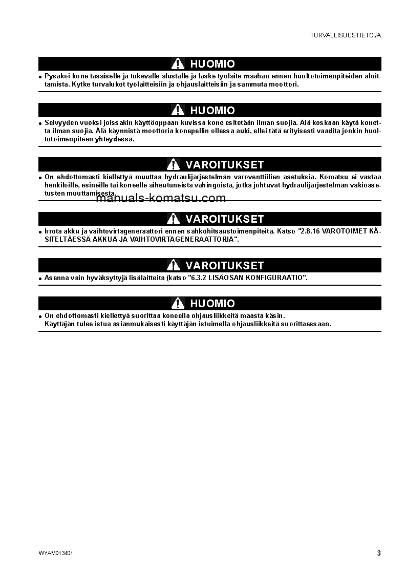 Protected: PC20MR-2(ITA) S/N F00447-UP Operation manual (Finnish)