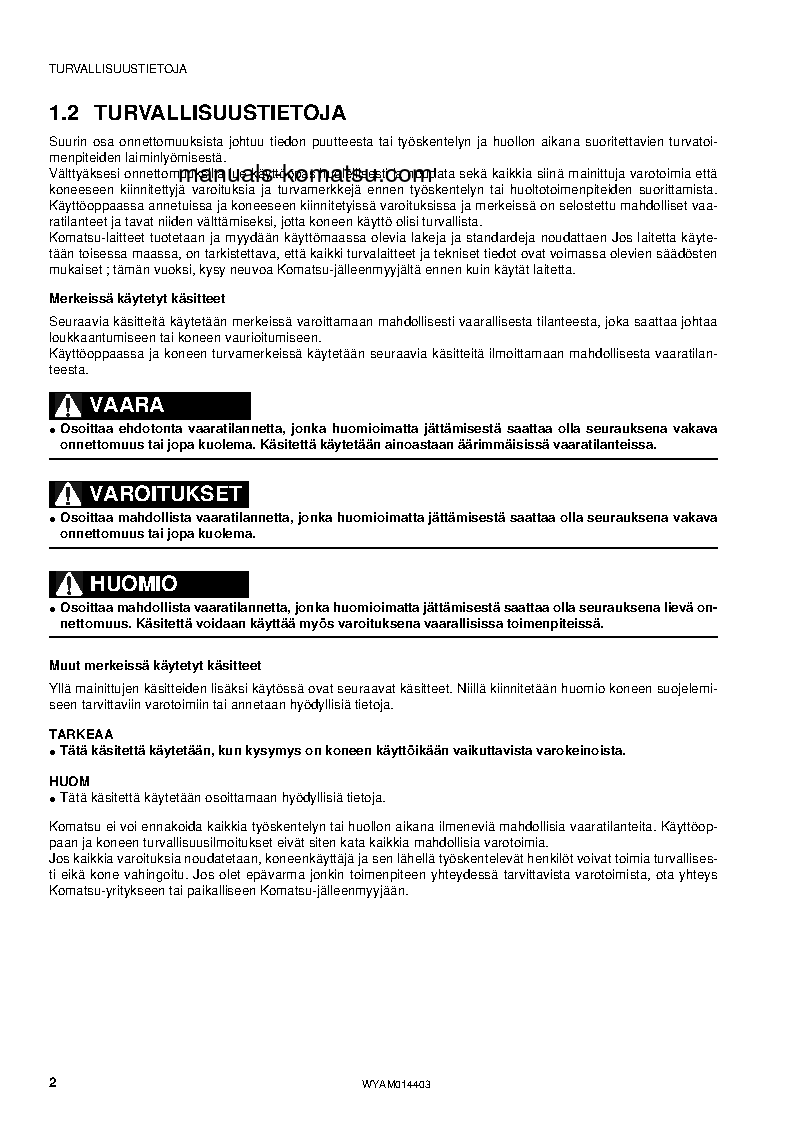 Protected: PC55MR-3(ITA) S/N F30885-UP Operation manual (Finnish)