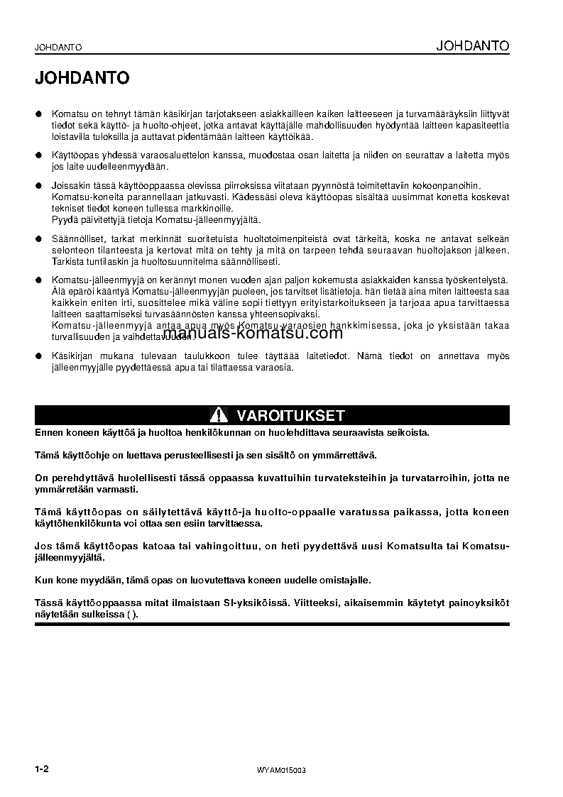 Protected: PW98MR-8(ITA) S/N F80281-UP Operation manual (Finnish)