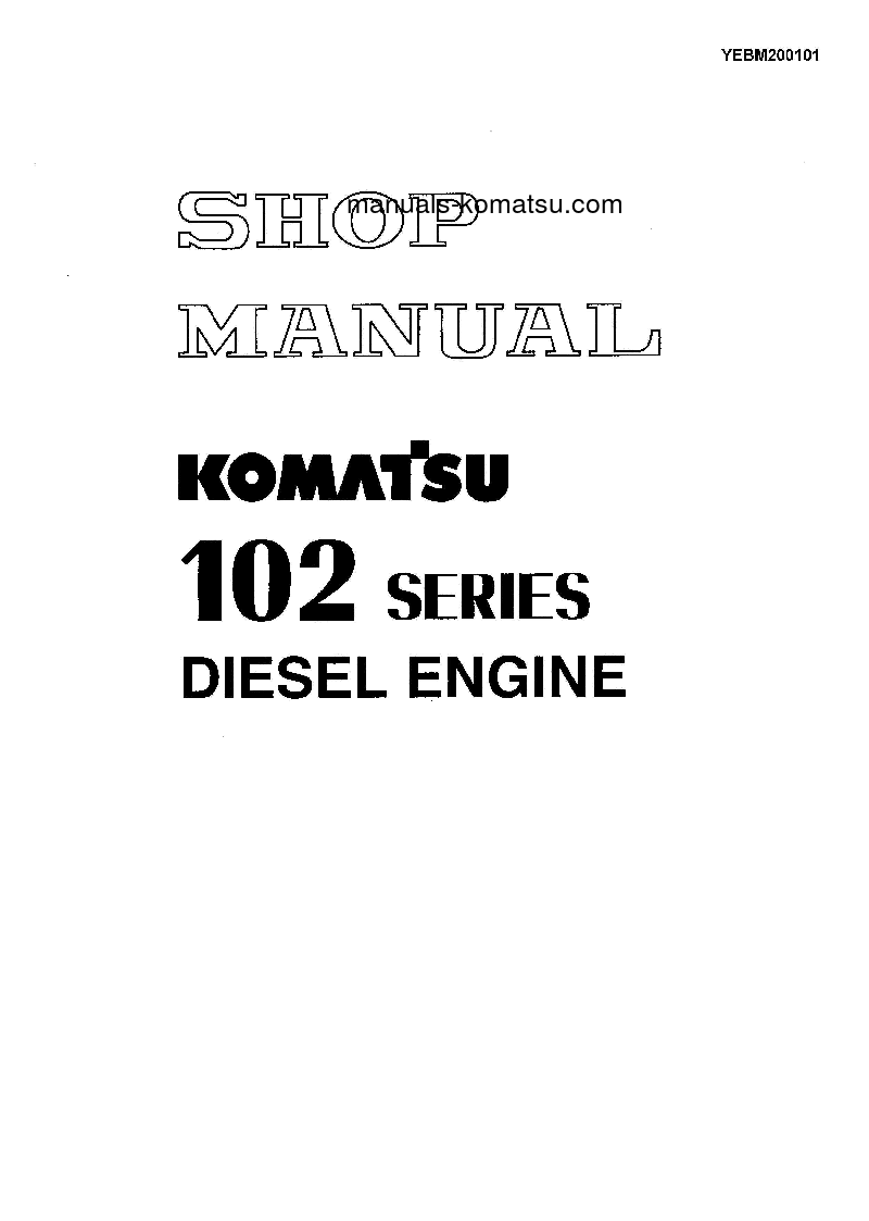 102 SERIES-C(CHN)-FOR AUSTRALIA Shop (repair) manual (English)