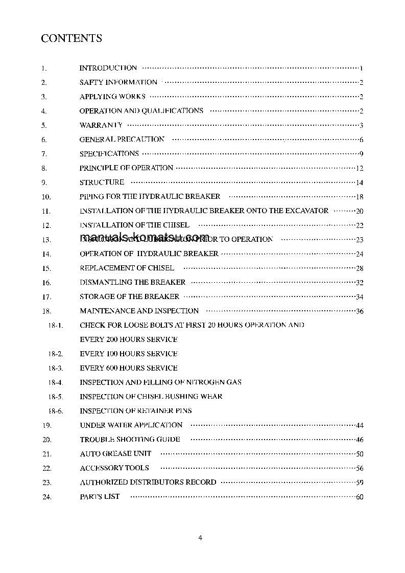 Protected: JTHB100-1(JPN)-Breaker S/N 1-UP Operation manual (English)